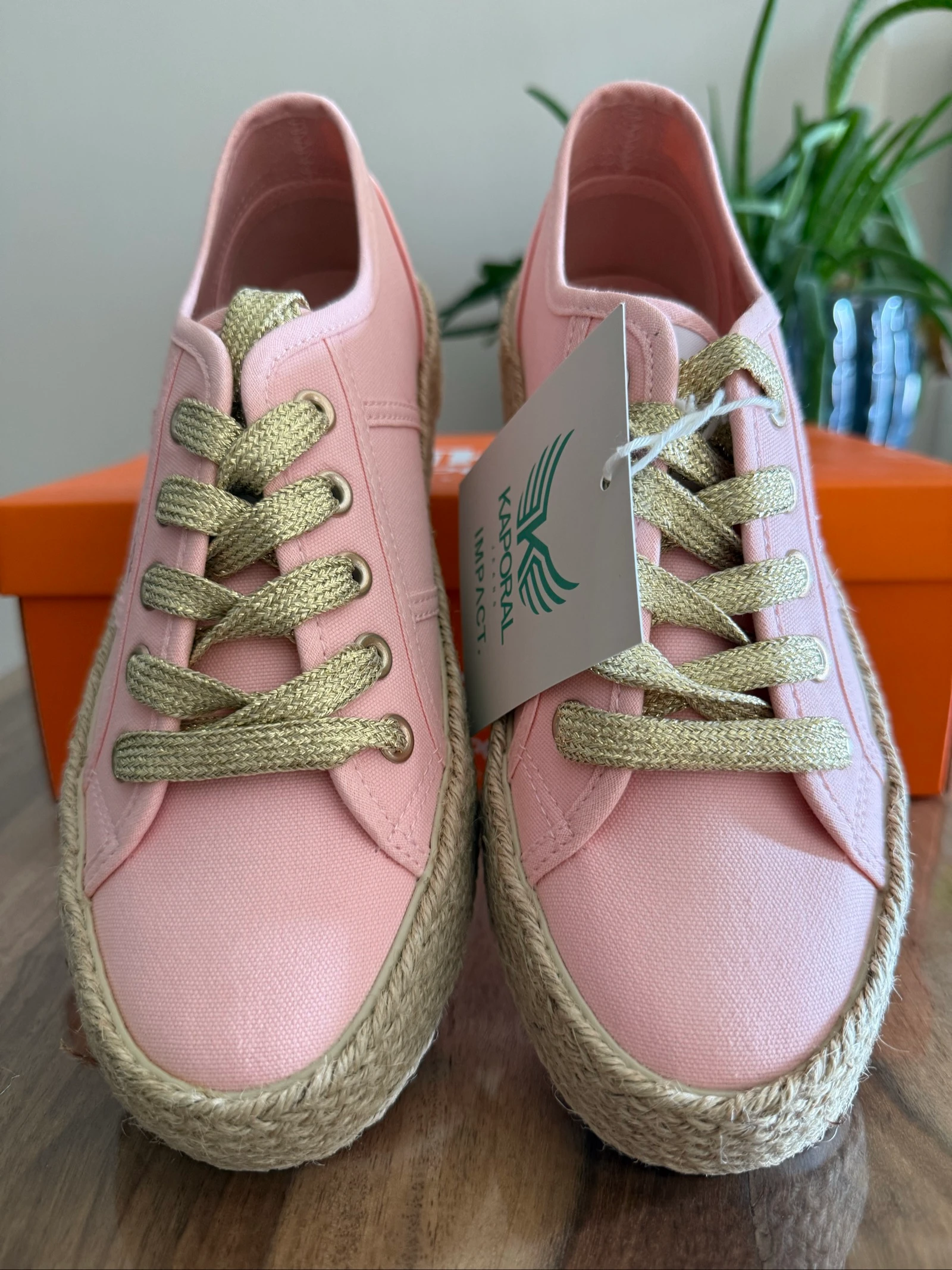 Sneakers Kaporal Biorgaty Dames 37 Roze Nude – Nieuw met doos – Espadrilles Canvas – photo 3